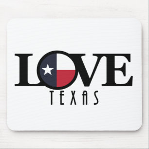 LOVE Texas Mouse Mat