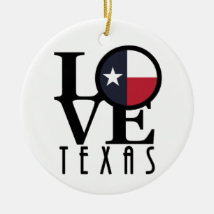 LOVE Texas Ornament
