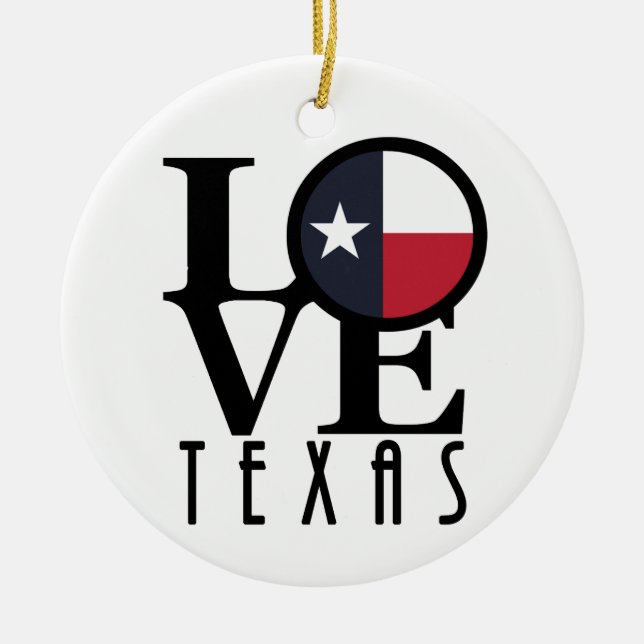 LOVE Texas Ornament (Front)