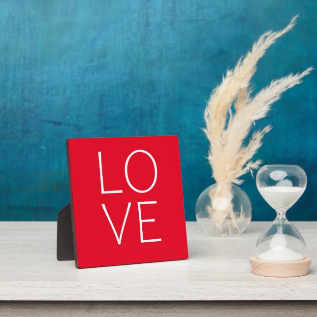 Love text design plaque (Insitu)