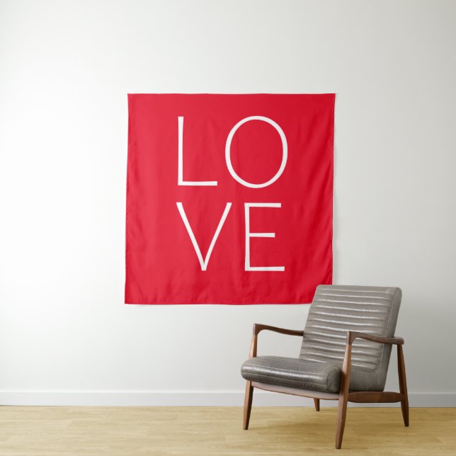 Love text design tapestry (In Situ)