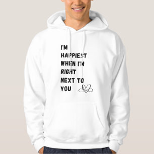 Love text hoodie 