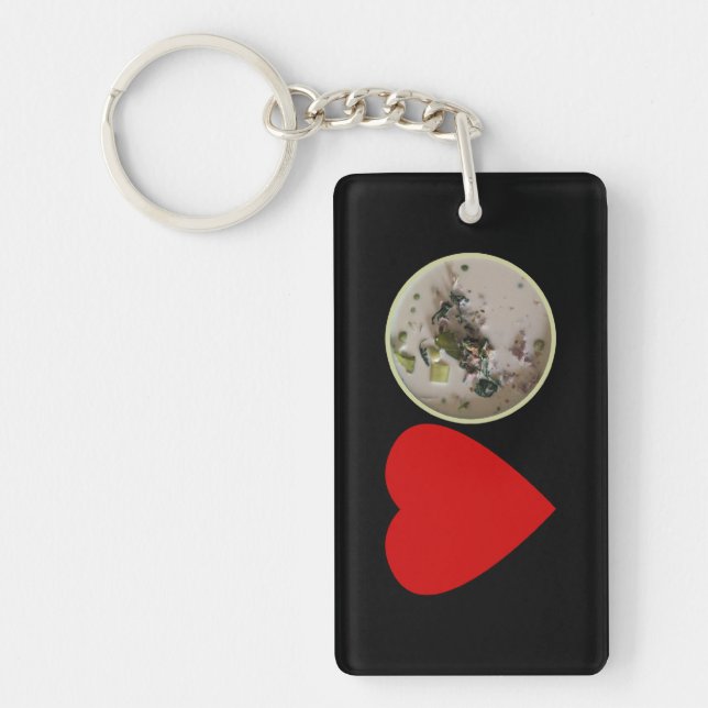 Love Thai Green Curry ... Thailand Street Food Key Ring (Front)