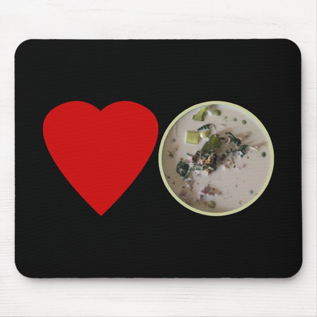 Love Thai Green Curry ... Thailand Street Food Mouse Mat (Front)