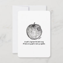 Love & Thank You, Don't Go Anywhere, Flat Card