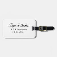 Love & thanks add couple name wedding add date yea