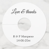 Love & thanks add couple name wedding add date yea
