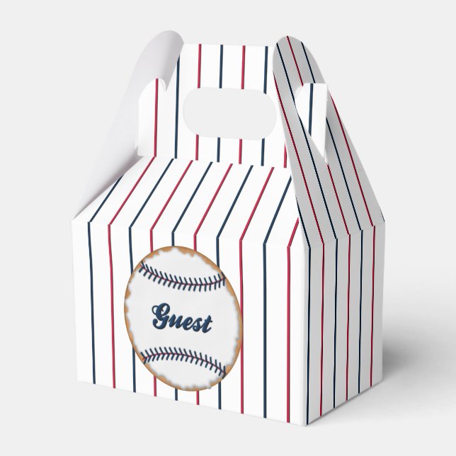 Love-Thanks Baseball Cookie B-GABLE FAVOR BOX (Front Side)