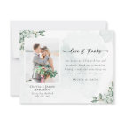 Love & Thanks Eucalyptus Photo Wedding