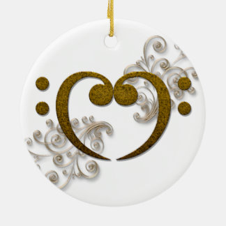 Love that Bass - its all about the Bass Ceramic Tree Decoration