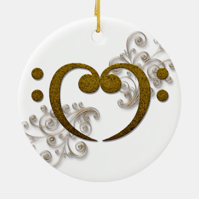 Love that Bass - its all about the Bass Ceramic Tree Decoration (Back)