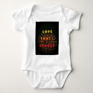 Love That Sparks Abstract Art Design Print Baby Bodysuit