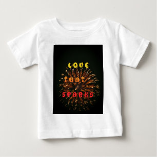 Love That Sparks Abstract Art Design Print Baby T-Shirt