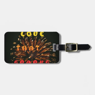 Love That Sparks Abstract Art Design Print Luggage Tag