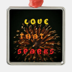 Love That Sparks Abstract Art Design Print Metal Tree Decoration