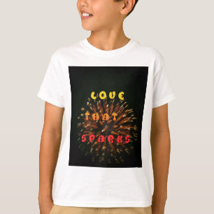 Love That Sparks Abstract Art Design Print T-Shirt
