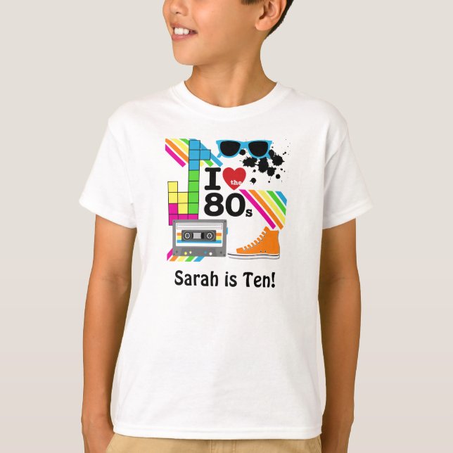 Love the 80s Customised T-shirt (Front)