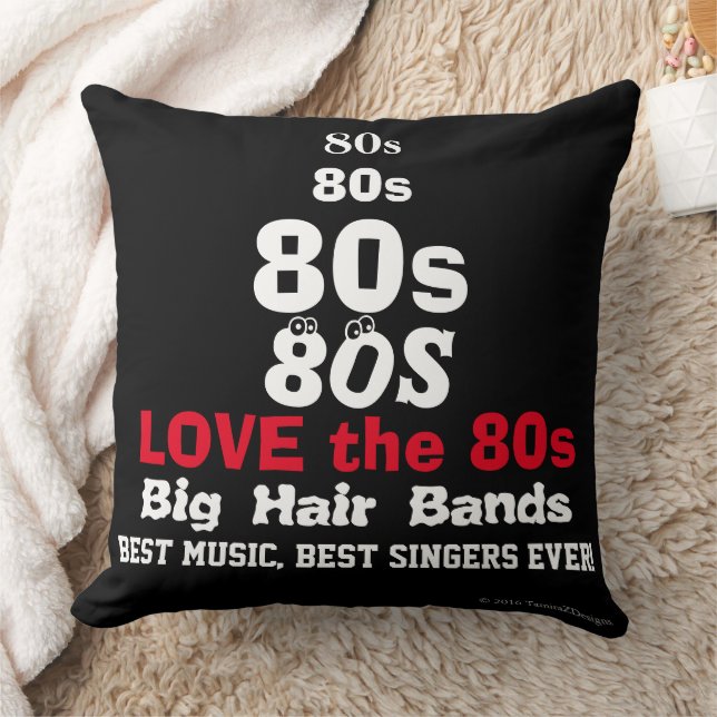 Love the 80s Music Reversible Pillow (Blanket)