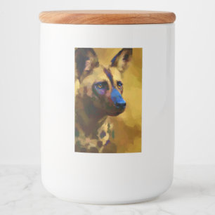 Love the African Wild Dog Art Food Label