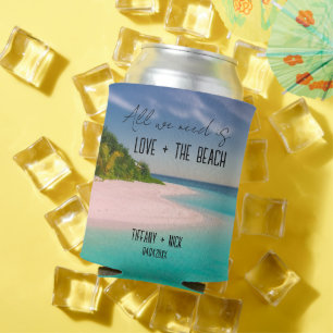 Love + The Beach Wedding Day Favour Can Cooler