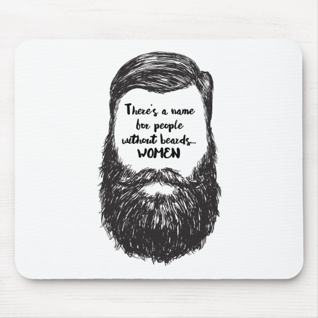 Love the Beard Mouse Mat (Front)