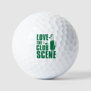 Love The Club Scene Golf Balls