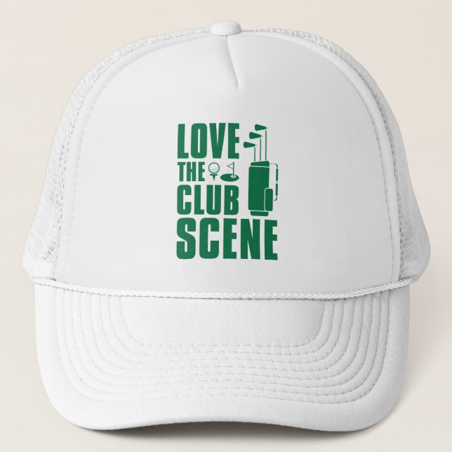 Love The Club Scene Trucker Hat (Front)
