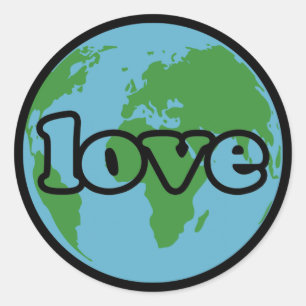 Love the Earth Classic Round Sticker
