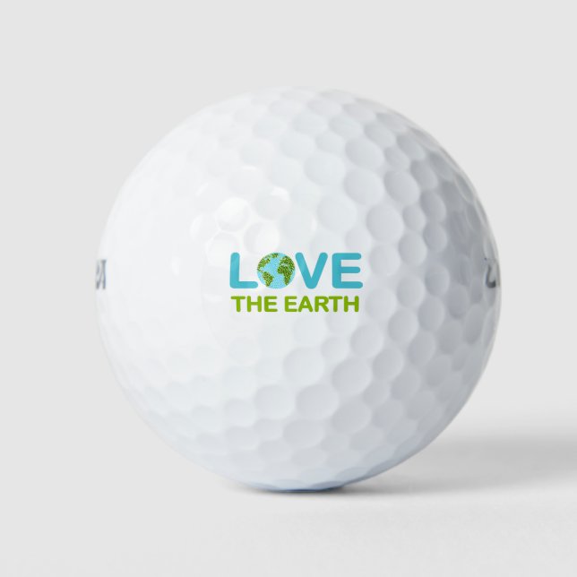 Love the Earth Earth Day Golf Balls (Front)