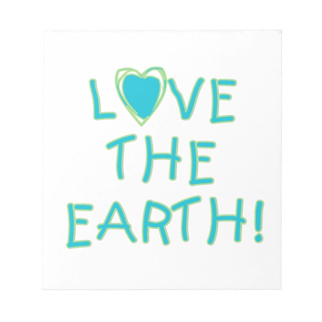 Love the Earth Environmental Notepad (Front)