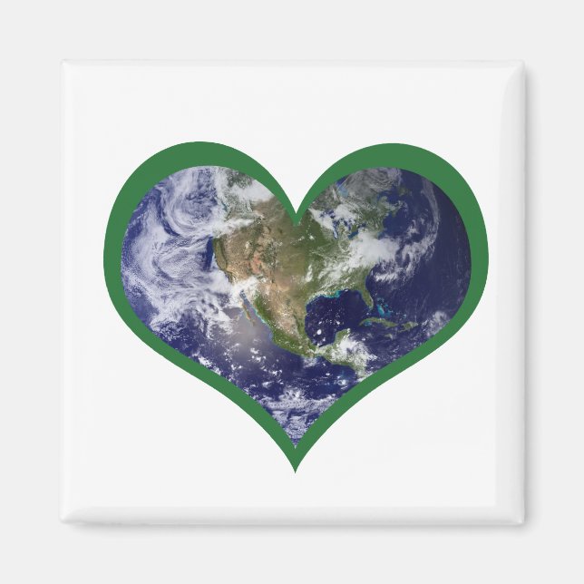 Love the Earth (Green) Magnet (Front)