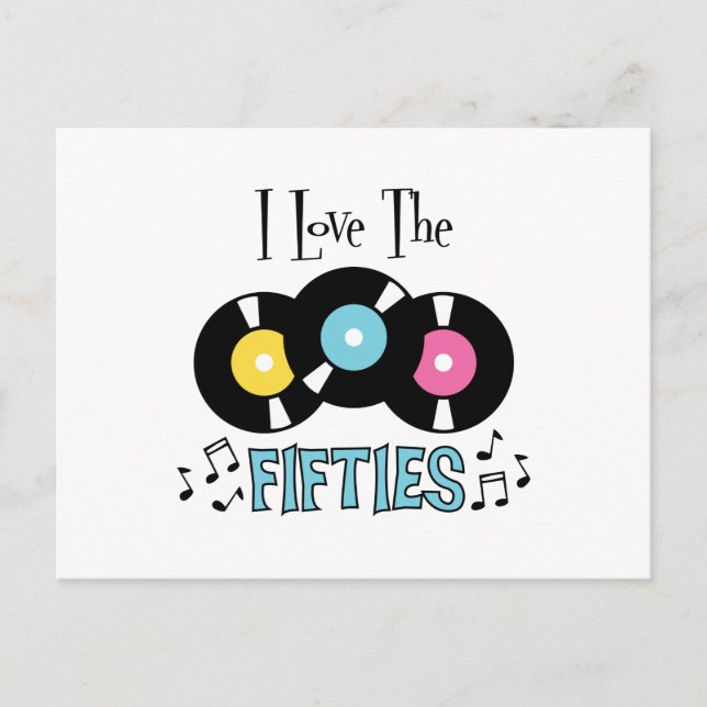 Love The Fifties Postcard (Front)