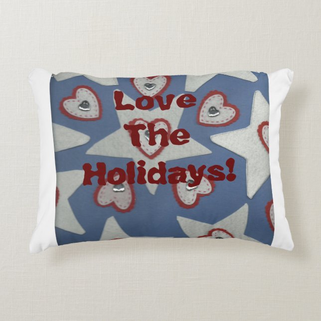 Love The Holidays! Decorative Cushion (Front)
