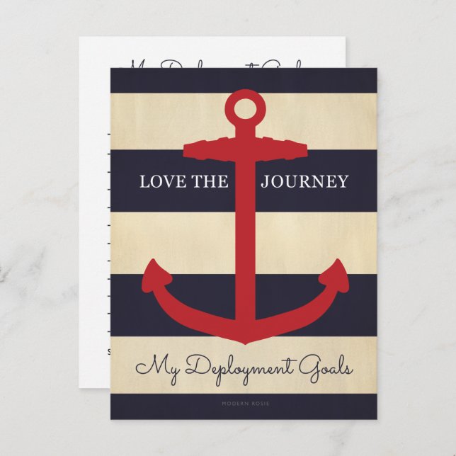 Love the Journey - Deployment Goals Postcard (Front/Back)