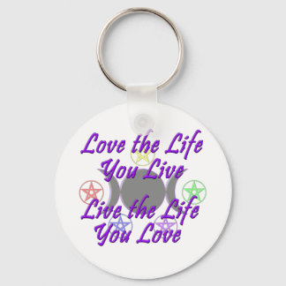 Love the Life You Live Key Ring