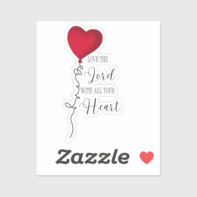 Love the Lord  & Heart Balloon (Sheet)