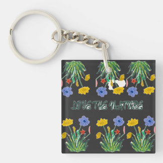 Love the nature key ring