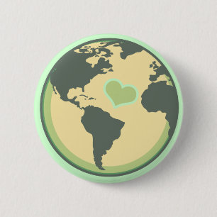 Love the Planet Earth Day 6 Cm Round Badge