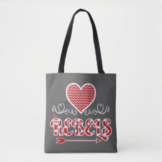 Love the Rebels Tote (Dark Grey) Bag