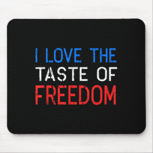 Love the taste of freedom - couples matching 4th mouse mat