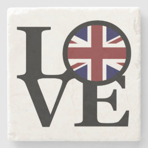 LOVE The United Kingdom Stone Coaster