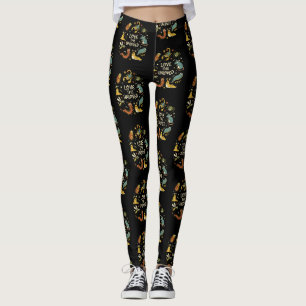 Love The Unloved Cute Cartoon Insects Funny Quote Leggings