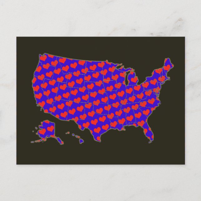 love the USA Postcard (Front)