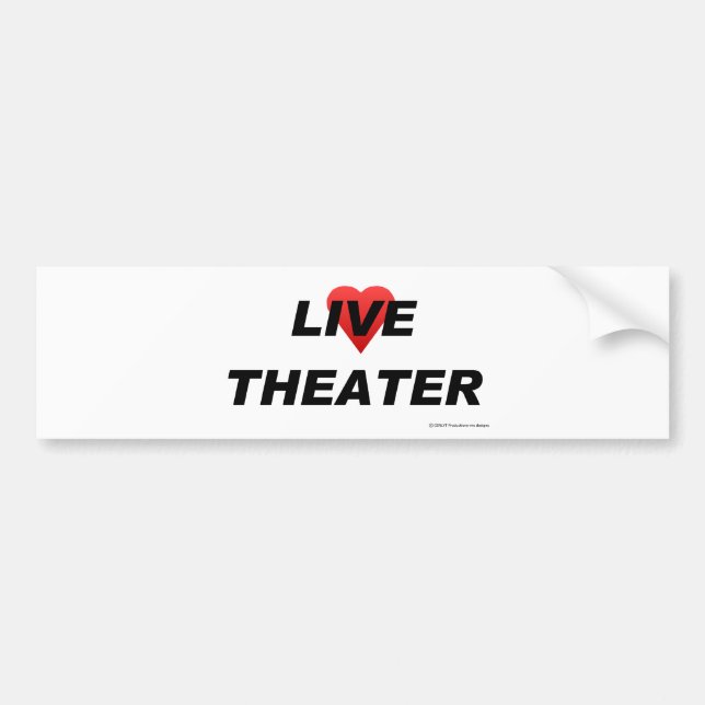 Love Theatre Bumper Sticker