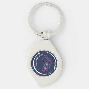 Love Them Both Pro-Life Mother and Baby Swirl Key Ring