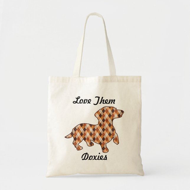 Love Them Doxies Tote Bag (Front)