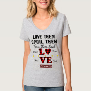 Love Them Spoil Them Give Them Back Cool Aunt Club T-Shirt