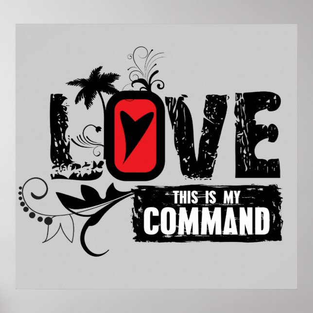 Love- This is My Command (John 15:12) Poster (Front)