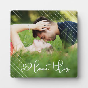 Love This Modern Overlay Script Custom Photo Plaque