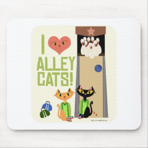 Love Those Alley Cats Mouse Mat